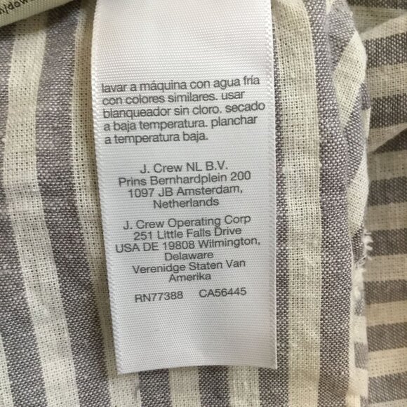 MADEWELL Striped Sleeveless Tiered Maxi Dress XL Gray White Smocked Back Pockets - Picture 8 of 8